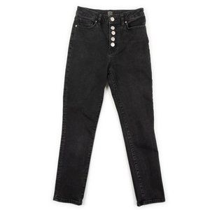 BDG Girlfriend High-Rise black button fly jeans size 26